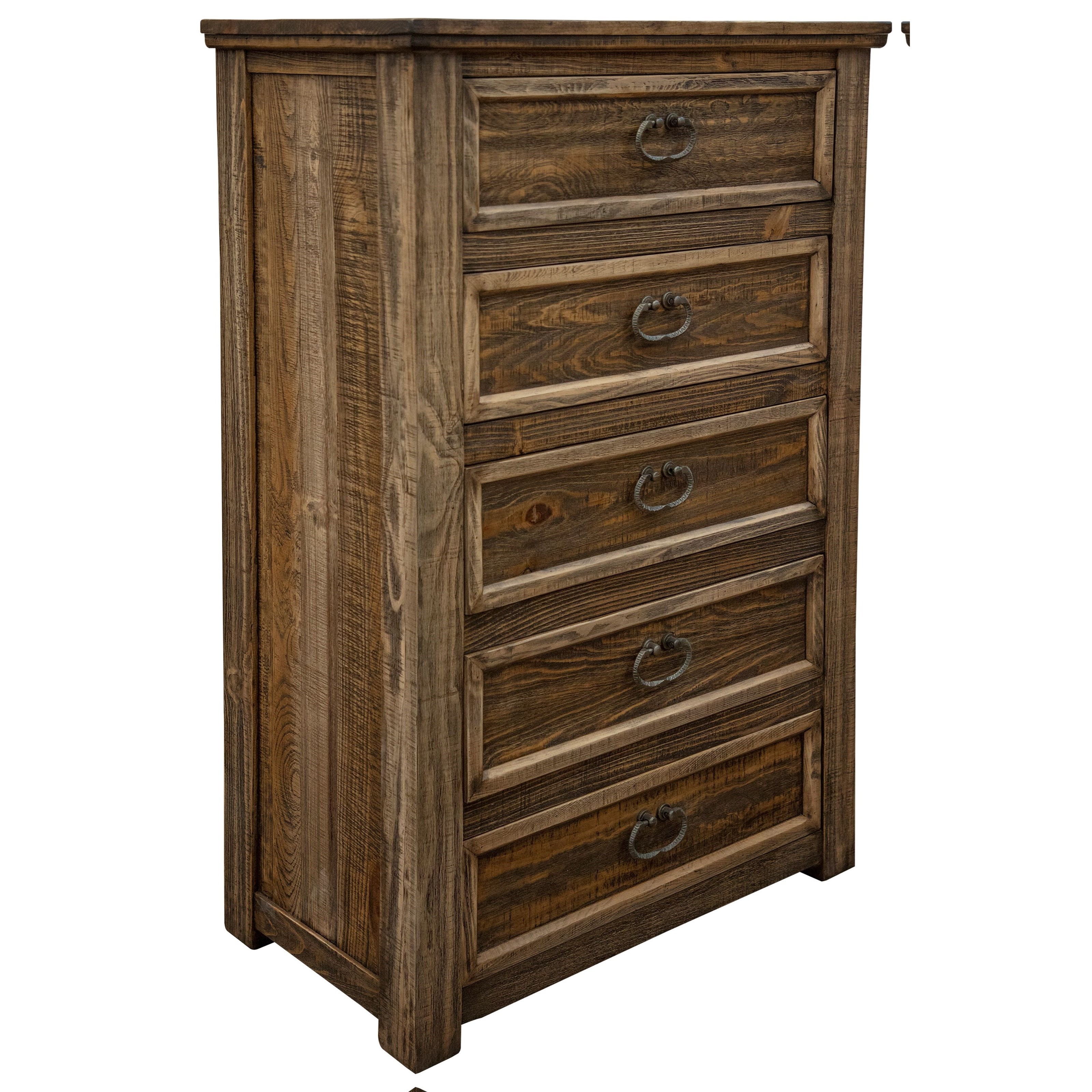 International Furniture Direct Montana IFD1141CHT Rustic Chest with 5